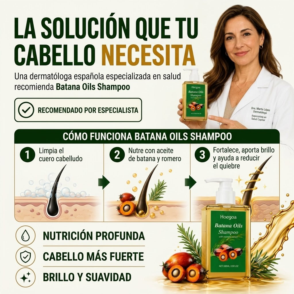 Champú de Batana y Romero. OFERTA 2X1. Frena ya la caida de pelo antes de que sea tarde